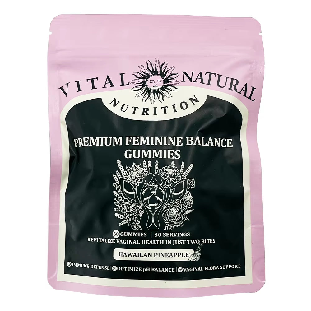 60 Pieces of Vital Source Feminine Balance Gummies Are Selling Well, Caring for Women Preferred Gift- Hawaiian Pineapple