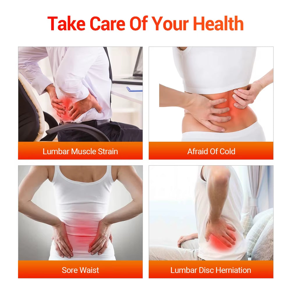 Adjustable Waist Tourmaline Self Heating Magnetic Therapy Back Waist Support Belt Lumbar Brace Massage Band Health Care Medical