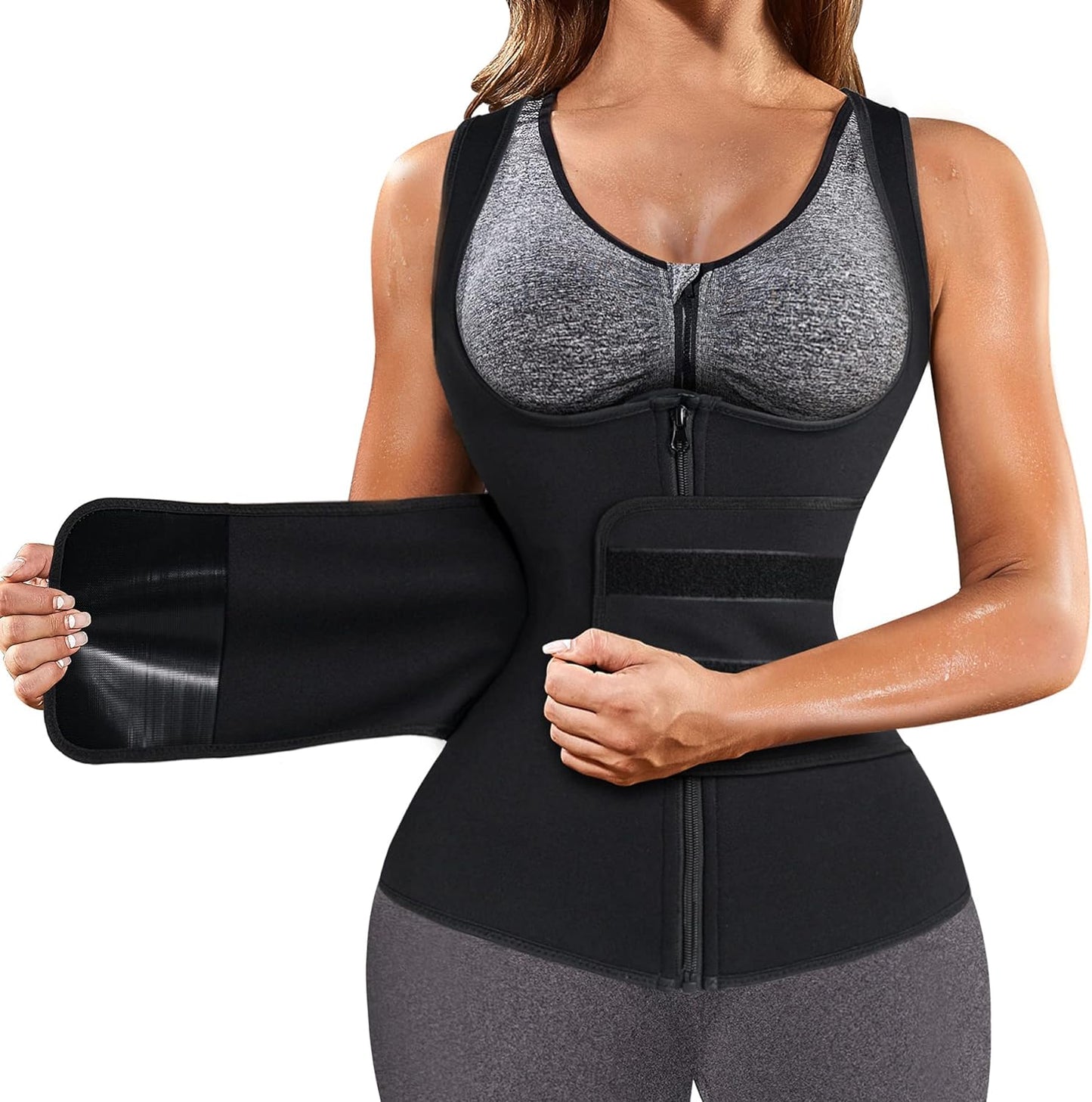 Womens' Waist Trainer Neoprene Sauna Suit Body Shaper