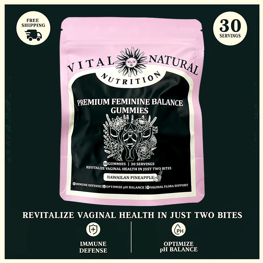 60 Pieces of Vital Source Feminine Balance Gummies Are Selling Well, Caring for Women Preferred Gift- Hawaiian Pineapple