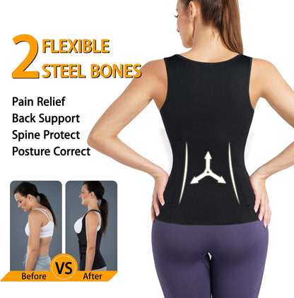 Womens' Waist Trainer Neoprene Sauna Suit Body Shaper