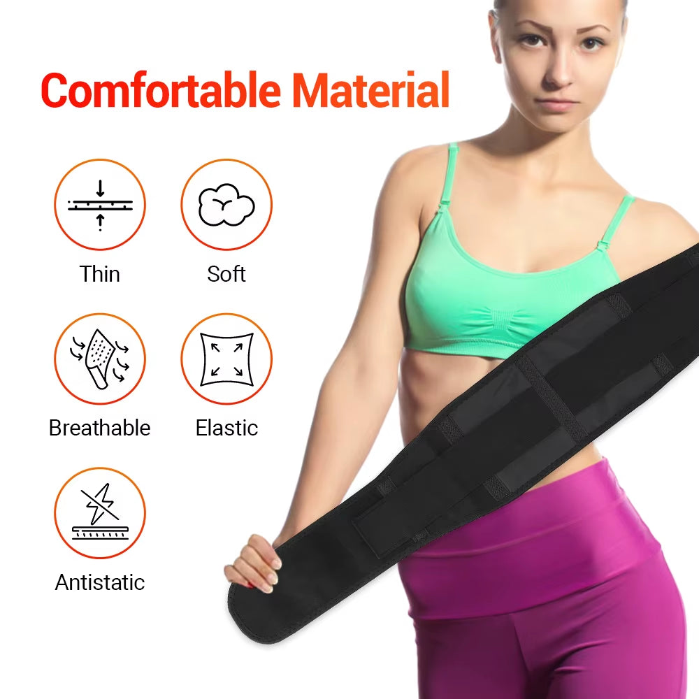 Adjustable Waist Tourmaline Self Heating Magnetic Therapy Back Waist Support Belt Lumbar Brace Massage Band Health Care Medical